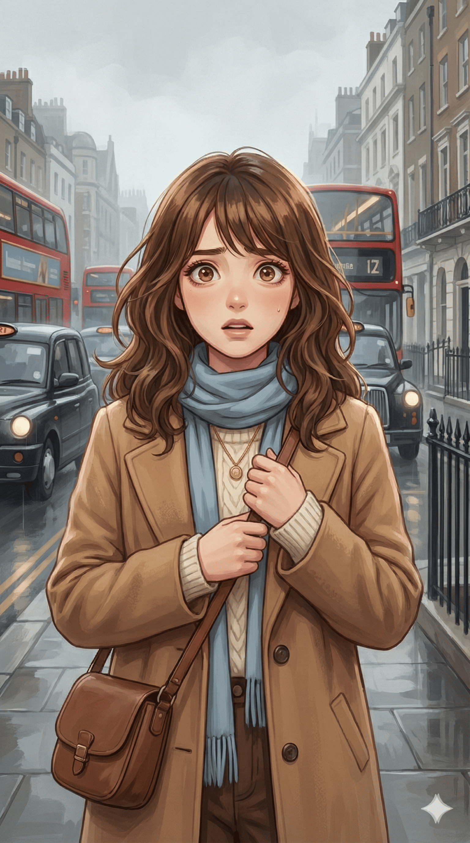 Mina - nervous anime character